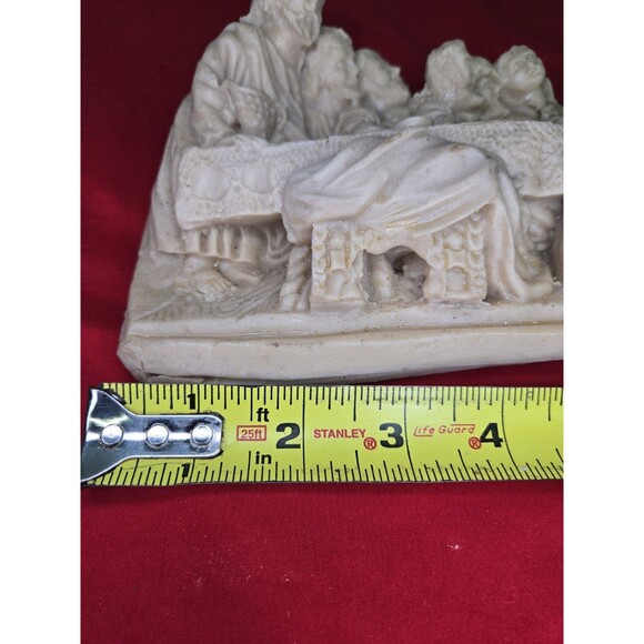 The Last Supper Jesus & Apostles 3D Wall Plaque Mexico HandMade Catholic 14'' - Picture 12 of 16